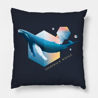 Humpback Whale - Beautifully Styled Oceanic Mammal Pillow