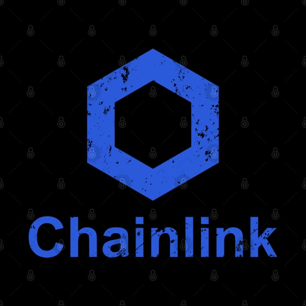 Chainlink LINK Distressed Cryptocurrency by BitcoinSweatshirts