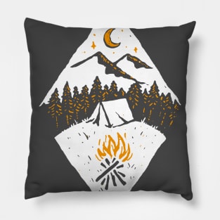 Camping in Snow Pillow