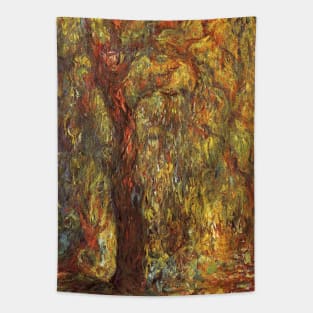 Weeping Willow by Claude Monet Tapestry