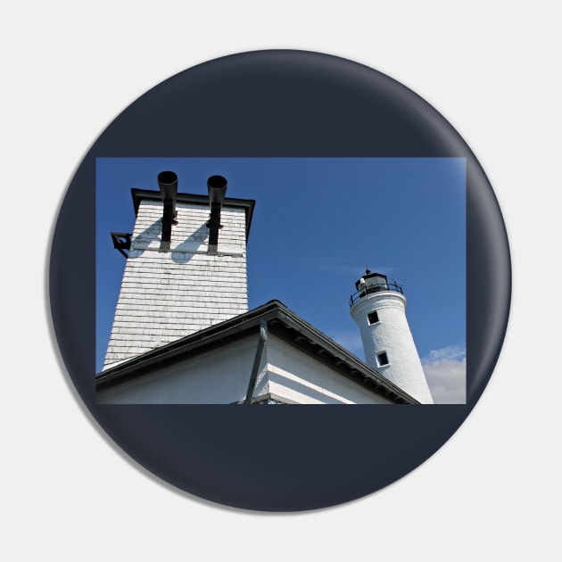 Tibbetts Point Lighthouse Diaphone Fog Horns Pin by photoclique