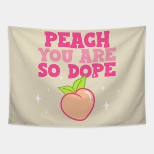 Cute Peach Princess Pink Tapestry