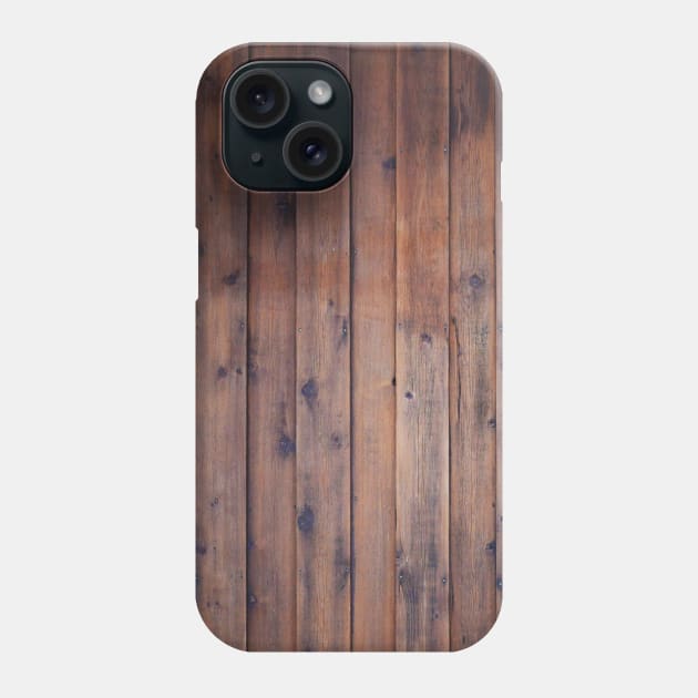 Dark Brown Wood Phone Case by NewburyBoutique