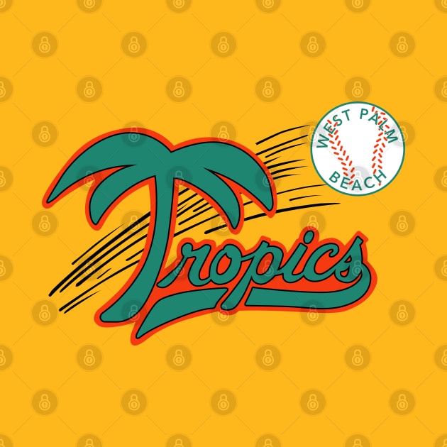 Defunct West Palm Beach Tropics Senior Baseball 1989 by LocalZonly