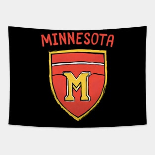 Minnesota Football Player Football Fan Soccer Game Tapestry