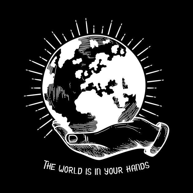 'The World Is In Your Hands' Food and Water Relief Shirt by ourwackyhome