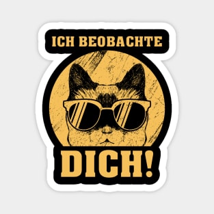 Ich beobachte dich - Katze Magnet