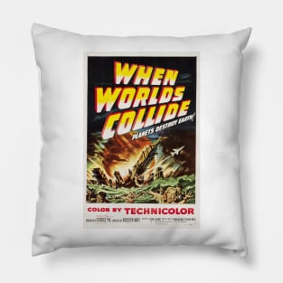 When Worlds Collide 1951 Retro Sci Fi Film Classic Movie Pillow