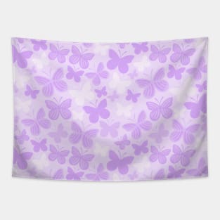 Purple Butterflies Pattern Tapestry