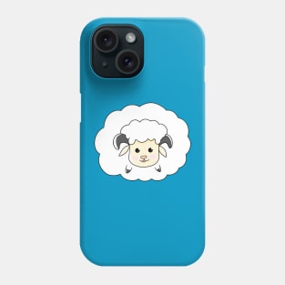 sheep cartoon funny cute Phone Case