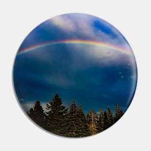 Retro Rainbow after Rainstorm Photography Pin