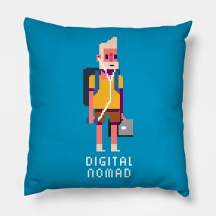 digital nomad Pillow