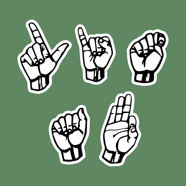 LIT AF Sign Language by focodesigns