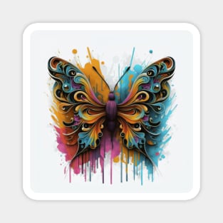 Butterfly Digital Painting Magnet