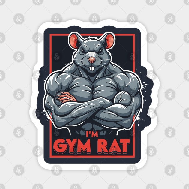 I'm Gym Rat Magnet by enrynz