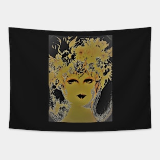 BLACK AND GOLD GIRL,,House of Harelquin Tapestry