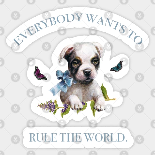 Everybody Wants To Rule The World Tears For Fears Lyrics Sticker