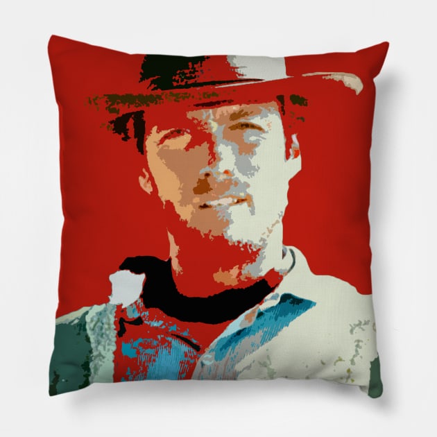 clint eastwood Pillow by oryan80