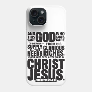 Philippians 4:19 Phone Case