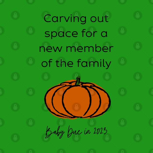 Pumpkin Baby Announcement (Black Year) by Hilary's Flower House