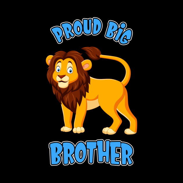 Proud Big Brother Lion Young Siblings by Foxxy Merch