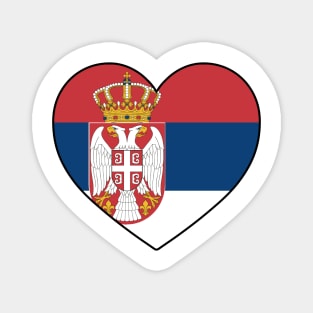 Heart - Serbia Magnet