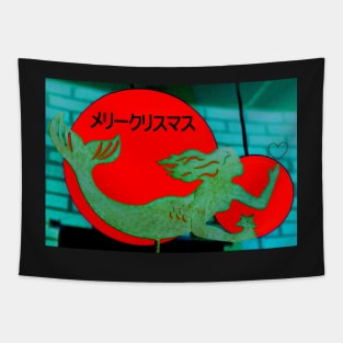 Christmas Mermaid - Japanese Tapestry