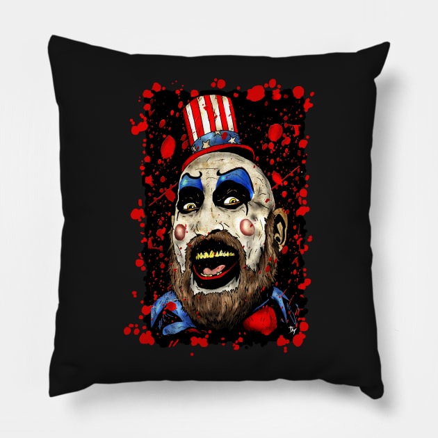 Captain Spaulding Pillow by Trapjaw1974