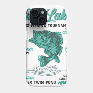 LONG ISLAND NEW YORK TWIN LAKES BASS FISHING Phone Case