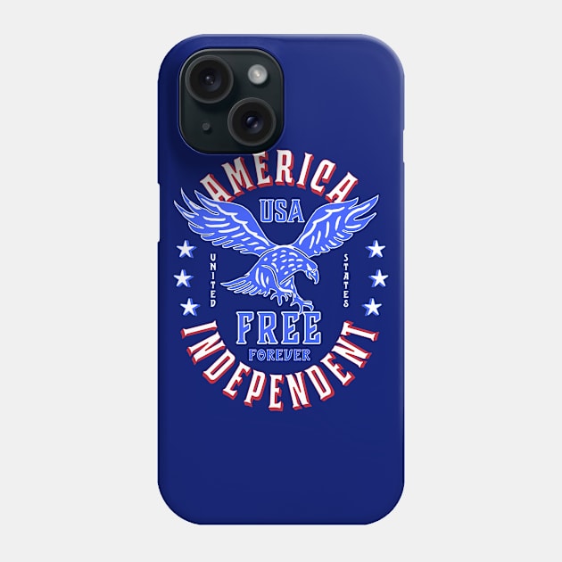 American Patriot 4th of July Bald Eagle Phone Case by AntiqueImages