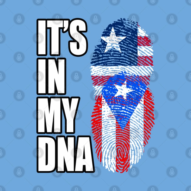 Puerto Rican And Liberian Mix DNA Flag Heritage by Just Rep It!!