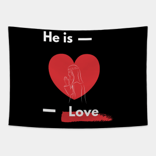 Jesus is love Tapestry