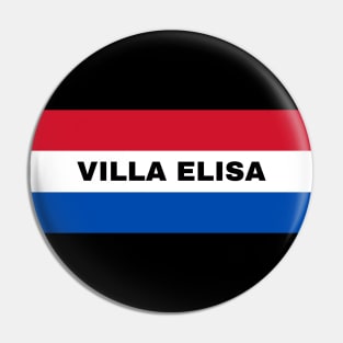 Villa Elisa City in Paraguay Flag Colors Pin