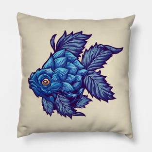 Blue Artichoke Pillow