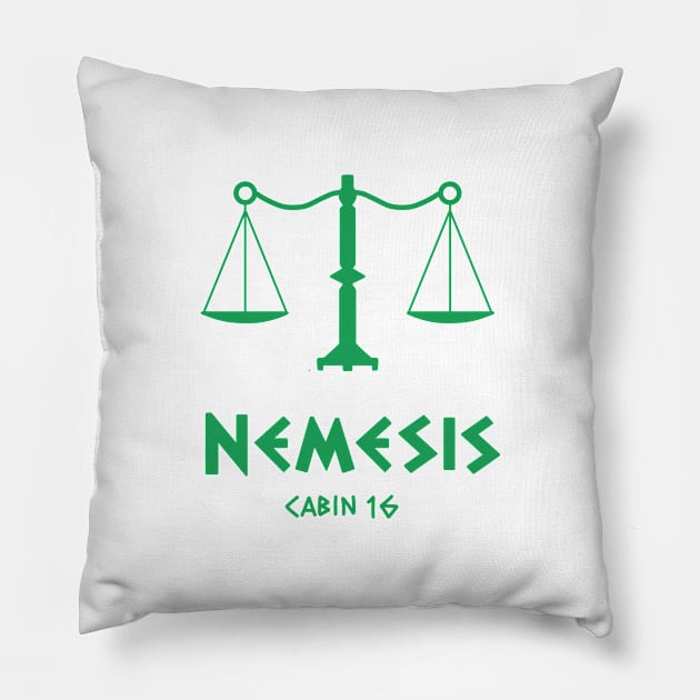 Nemesis symbol cabin 16 Pillow by maxtrology