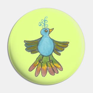 Crazy Bird Pin