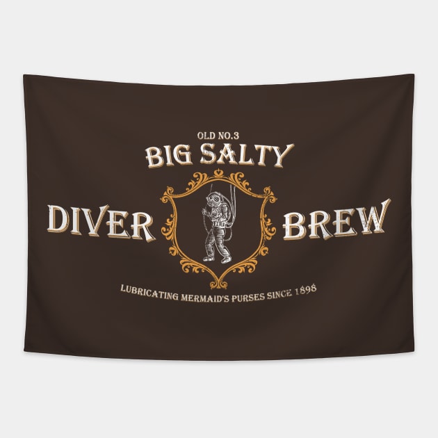 Big Salty Diver Brew Tapestry by TCP