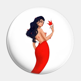 Queen Mermaid Pin