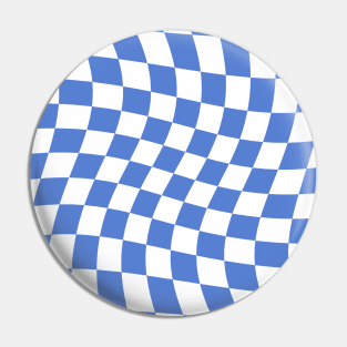 Twisted Checkered Square Pattern - Slate Blue Pin