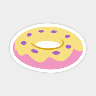 yellow frosted doughnut Magnet