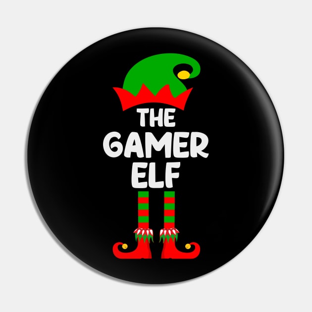 Gamer Elf Matching Family Group Christmas Party Pajama Pin by DragonTees