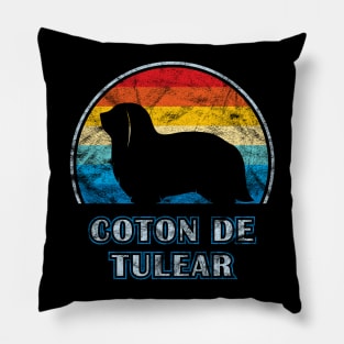 Coton de Tulear Vintage Design Dog Pillow