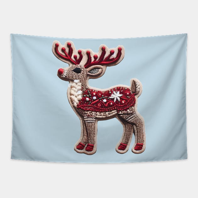 Rudolph the red nosed reindeer Tapestry by Sobalvarro