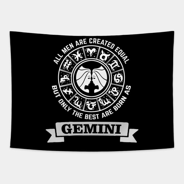 Only The Best Men Are Born As Gemini Tapestry by CB Creative Images