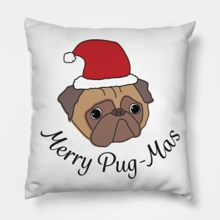 Merry pug mas Pillow