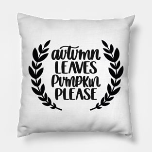 autumn leaves pumpkin Pillow