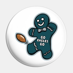 Philadelphia Eagles Gingerbread Man Pin