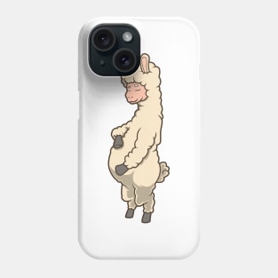 Llama with baby belly - Pregnant Phone Case