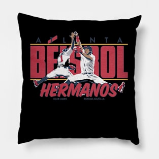 Ozzie Albies & Ronald Acuna Jr. Beisbol Hermanos Pillow