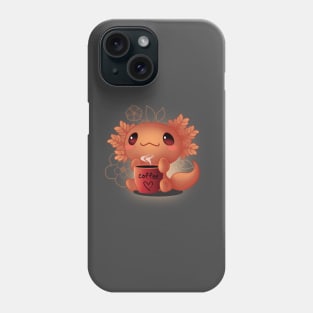 Axolotl coffee Phone Case